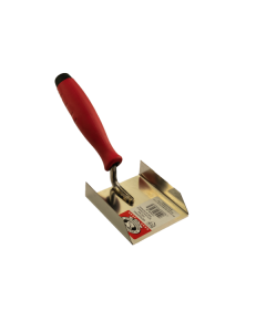 Olejnik stucco trowel, made from stainless steel, with two-component handle

