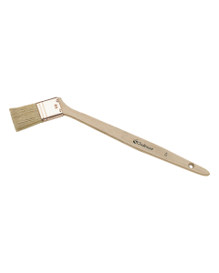Professional L'Outil Parfait side curved brush from xbau, featuring a mix of natural and synthetic bristles and a natural wooden handle.