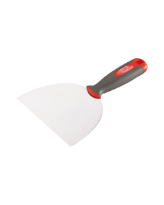 Professional tempered stainless steel knife featuring an ergonomic bi-material handle with an unbreakable tip and solvent-resistant construction.