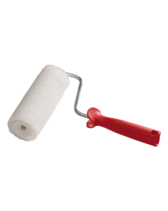 Professional 180 mm PAR-2961 polyester paint roller with a polypropylene frame, featuring beveled edges and a mark-free curved cover.