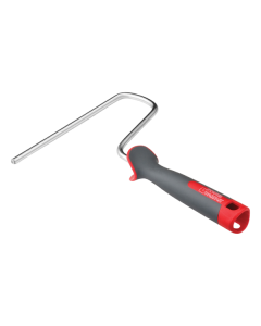Professional xbau roller frame featuring an ergonomic bi-material grip and a heavy-duty 8 mm diameter rod.