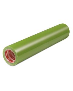 Kip® 313 fully self-adhesive protective foil, showing a roll of resistant 50-micron LDPE film available in green and transparent, designed for wide-area surface protection during construction and facade cleaning.