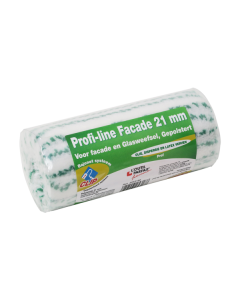 Professional PROFI-LINE outside painting roller for rough surfaces, featuring a foam-backed cover, reversed internal fabric for high tear resistance, and beveled edges for mark-free exterior painting.