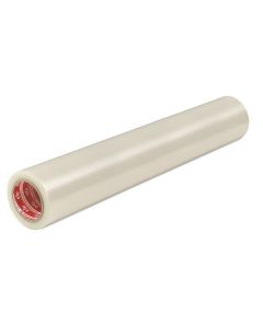 Kip® 357 fully self-adhesive protective foil for carpets, showing the durable film applied to a carpeted floor to provide a secure, slip-resistant barrier during construction.