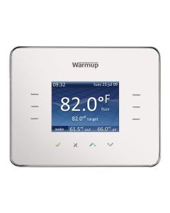 The 3iE Smart Energy Monitor Thermostat featuring its 2.4-inch full-color touchscreen interface and graphical energy usage display.