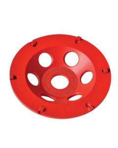 Diamond Grinding Wheel PST 125 Strap It featuring polycrystalline diamond (PCD) segments designed to remove thick coatings like bitumen and epoxy without clogging