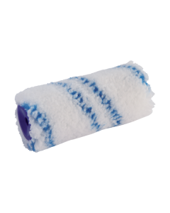 Professional 110 mm non-drip paint roller from xbau, featuring 13 mm polyester fibers and a 30 mm diameter core for high covering power and a consistent grained texture finish.