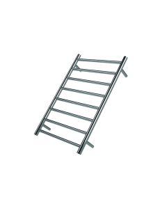 Warmup Anise electric multi-bar towel rail in polished stainless steel with rounded rungs for bathroom towel warming at xbau.