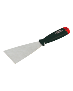 Professional L'Outil Parfait filling knife featuring a high-quality tempered steel blade, an ergonomic polypropylene handle, and a registered design for superior comfort and performance.