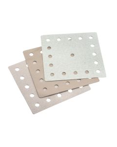 Professional foam-backed replacement sanding pads for dust-free flat sanders, compatible with xbau and L'Outil Parfait models PAR-1349000, PAR-1357000, and PAR-80321.