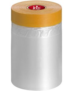 Kip® 3688 WASHI-TEC® PREMIUM masker, showing a roll of high-quality washi masking tape pre-attached to an environmentally friendly green PE film for professional surface protection.