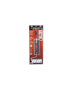 Professional 3-piece xbau roller plastering kit featuring a 30 cm DECOLISS smoothing blade, an 180 mm woven polyamide roller with a 12 mm pile, and a 2 x 0.4 m telescopic extension pole.