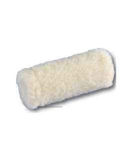 Professional PAR-898 woven wool paint roller featuring absorbent natural fibers, beveled edges, and a mark-free curved cover for maximum paint pick-up and release.