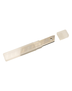 Professional 10-pack of 18 mm L'Outil Parfait replacement blades, specifically designed for heavy-duty utility knives and surface preparation tools.