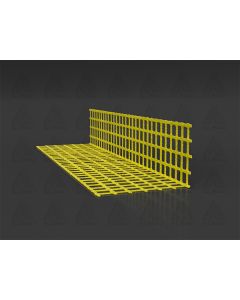 Albau heavy-duty panzermesh corner profile with reinforced glass fiber mesh, designed for superior impact resistance in ETICS and thick-layer plaster systems.