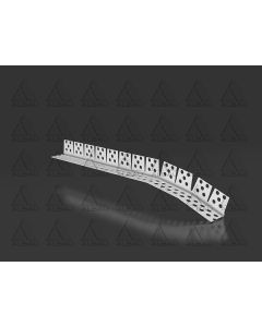 A flexible PVC corner arch bead with a notched flange, designed for creating perfectly smooth, reinforced curves and circular edges in plasterboard and masonry constructions.