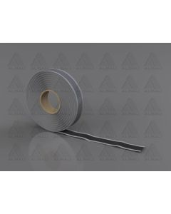 Double-sided 0.6mm butyl rubber adhesive tape for airtight and waterproof sealing of vapor barriers, underlay sheets, and drainage membranes.