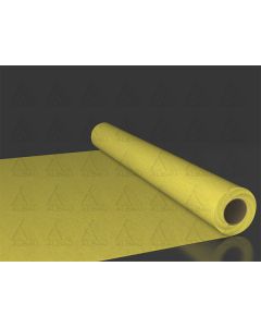 Thin layer flexible waterproofing membrane with non-woven fabric coating being applied to a bathroom wall corner before ceramic tiling.