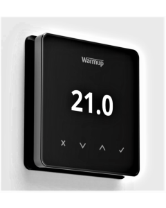 Warmup Element WiFi thermostat with touch buttons and contemporary design for underfloor heating control at xbau.