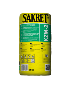 SAKRET lime and white cement mortar being used for the restoration and repair of natural stone masonry joints.