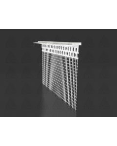 Xbau Under-Sill Profile for ETICS, featuring Vertex R 117 fiberglass mesh and self-adhesive PE expansion tape for moisture-proof window sill connections.