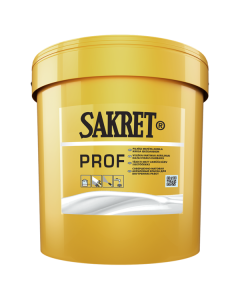 Interior view of a residential ceiling being finished with SAKRET PROF water-based paint, showcasing the fully matte white finish and smooth application in a dry living space.