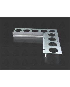 Anodized silver inside corner piece (90°) for the STONE balcony and terrace profile system, designed for seamless moisture management and corner finishing.