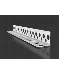 Xbau PVC perforated corner bead, designed for reinforcing and shaping edges in gypsum plasterboard and fiber-reinforced gypsum board installations.