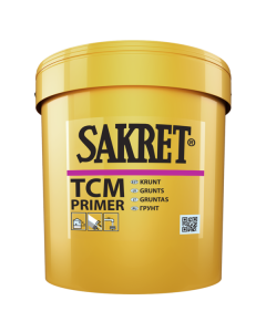 Application of SAKRET TCM Primer on a concrete surface to equalize absorption before applying two-component hydro isolation.