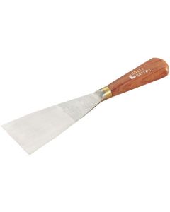 Premium xbau filling knife featuring a drop-forged, fine-polished tempered steel blade, secured by a brassed steel ferrule to an elegant glossy rosewood handle.