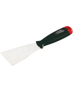 Professional-grade xbau filling knife featuring a mirror-polished tempered stainless steel blade and a durable polypropylene handle for precision plastering and surface repair.
