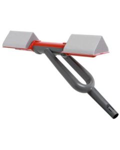 Professional corner sander with replaceable pads and orientable fork, compatible with extension poles and suction hoses for dust-free corner finishing.