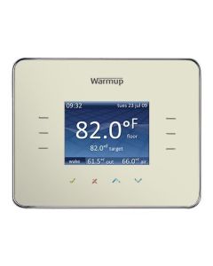 The 3iE Smart Energy Monitor Thermostat featuring its 2.4-inch full-color touchscreen interface and graphical energy usage display.