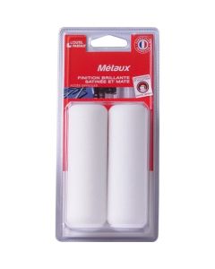 Set of two professional high-density foam mini roller refills from xbau, featuring rounded edges for a gloss or satin finish on metal doors and windows.