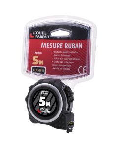 Professional xbau SOFT Line measuring tape featuring a shockproof bi-material casing, magnetic square hook, and anti-abrasion matte tape with double-sided graduation.