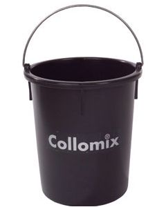 Durable Collomix mixing buckets designed for high stability and long lifespan on construction sites