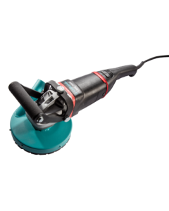 Heavy-duty CMG 2600 concrete grinder with 180 mm diamond cup wheel, dual ergonomic handles, and integrated vibration dampening for large-scale surface preparation