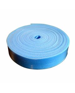 A roll of Warmup DCM-PRO Perimeter Strip (DCM-E-25) designed for edge insulation and expansion joints in underfloor heating installations to ensure structural integrity.
