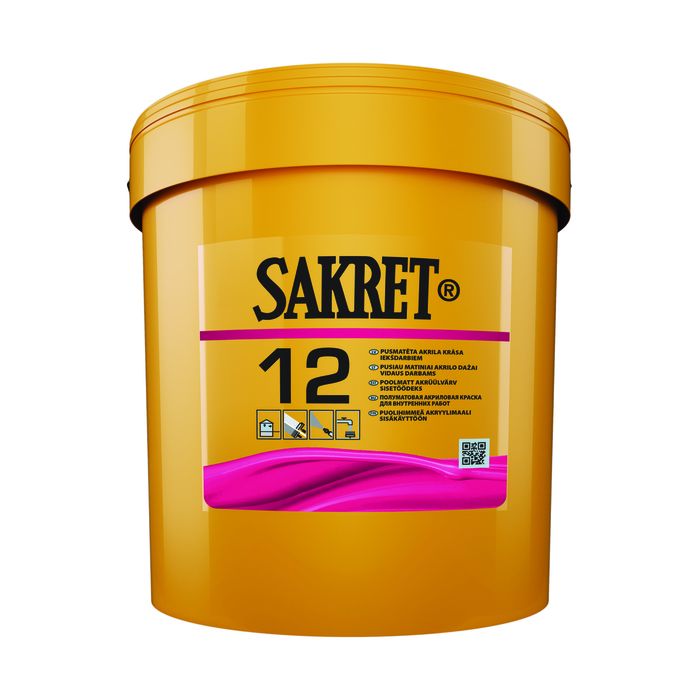 12 / Water-Based Acrylic Paint for Interior Use